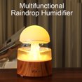 thumbnail image 3 of Riwcyla Rain Cloud Humidifier Water Drip 7 Color Night Light 400ml Cool Mist Aromatherapy Essential Oil Diffuser Mushroom Humidifier for Bedroom Desk, 3 of 6