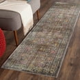 thumbnail image 4 of SAFAVIEH Valencia Grigor Traditional Polyester Runner Rug, Blue/Multi, 2'3" x 14', 4 of 5
