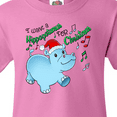 thumbnail image 4 of Inktastic I Want a Hippopotamus for Christmas Hippo in Santa Hat Youth T-Shirt, 4 of 5