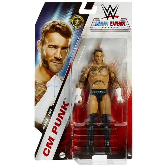 CM Punk (Blue & Yellow) - WWE Main Event 150 Mattel WWE Toy Wrestling Action Figure