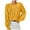 Yellow, variant on Hpapadks Sweaters for Women Trendy Casual Solid Color Crew Neck Threaded Pullover Knit Sweaters Womens Sweater Beige L
