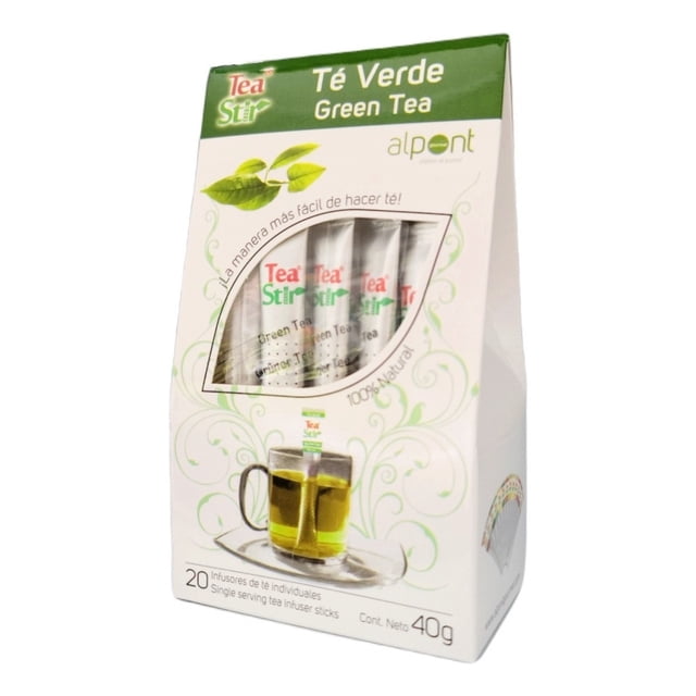 Té Stir Alpont Sabor Verde Stick 20 Piezas 40g