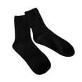 thumbnail image 2 of harmtty Winter socks 1 Pair Mid-tube Elastic Women Socks Casual Solid Color Ribbed Sports Socks Black, 2 of 8