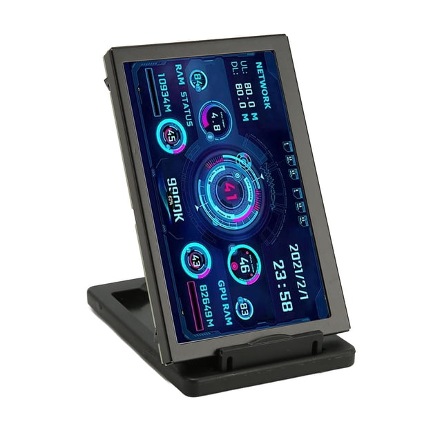 Pantalla De Temperatura De PC, Diseño De Pantalla Personalizable, Monitor De Temperatura De Computadora, Mini Pantalla USB Para El Hogar