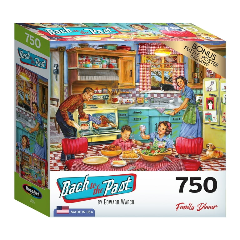 Cra-Z-Art Back to the Past 750-Piece Family Dinner Adult