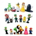 thumbnail image 2 of Mario Action Figure 18Pcs Comic Character Model Toy Anime Action Statue 0.79-2.36 inch, 2 of 5