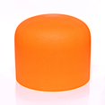 thumbnail image 2 of FUCHU D Note Sacral Chakra Orange Colored Quartz Frosted Crystal Singing Bowl 8 inch, 2 of 5