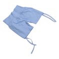 thumbnail image 4 of Pantalones cortos de yoga de cintura alta sin costuras con cordón Skyblue Mujeres Ejercicio físico Levantamiento de cadera Pantalones cortos de entrenamiento M, 4 of 8