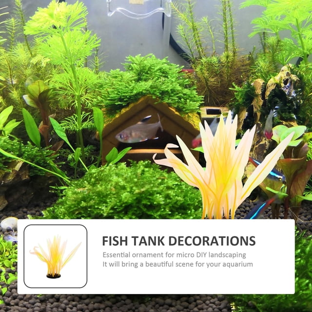 unbranded Imitación Coral Decorativo De Silicona Para Acuario Y Para Peces