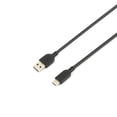 thumbnail image 3 of onn 3ft USB-C to USB-A Charging Cable, USB-IF Certified, Black, Compatible with iPhone 17/16/15 Series, Samsung Galaxy, Note, Pixel Devices, iPad Pro, 3 of 6
