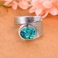 thumbnail image 2 of Triplet Opal 925 Sterling Silver Ring, 10X8 mm Oval Gemstone Ring, Cyan Ring, Christmas Gift, Unique Jewelry Ring, Adjustable Ring V2344R2134149.5, 2 of 4