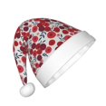 thumbnail image 2 of Salouo Red Hawthorn for Christmas Hat for Kids Xmas Holiday Hat Santa Hat for Boys & Girls Festive Headwear Accessories Fit for Christmas/ New Year/Holiday/Party, 2 of 6