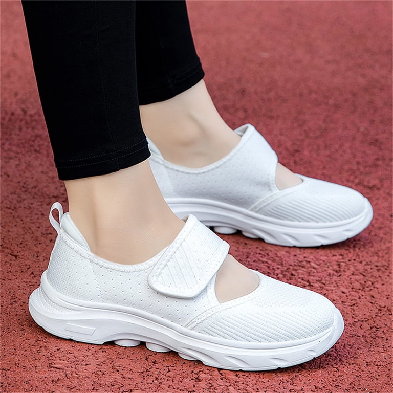 CELIEAN Summer Hollow Loose Mother Shoes Women Soft Sole Light