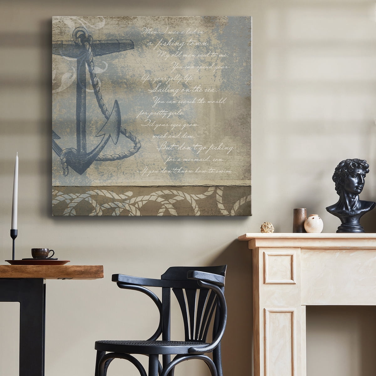 Wexford Home Coastal Inspiration VI-Premium Gallery Wrapped Canvas, 32" x 32" - Ready to Hang