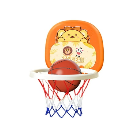 Gqtwoy Indoor Hanging Basketball Hoop Toy for Babies 12-3 Years Old Home Basketball Set for Boys Parent-Child Interactive Sports Toy Develops Social & Physical Skills