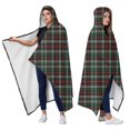 thumbnail image 2 of Wearable Blanket,Green and Red Checkerboard Checkered Pattern Hooded Wearable Flannel Blanket for Adults & Teens,Winter Poncho Shawl Wrap Cape Cozy Anti-Pill,50"x60", 2 of 5