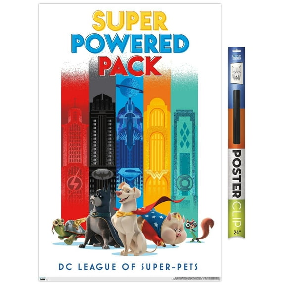 DC League of Super-Pets - Skyline Wall Poster, 22.375" x 34"