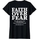 thumbnail image 1 of Playera de Mujer "Fe Sobre Miedo" - Talla Extra Grande S-4XL, 1 of 7