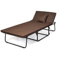 thumbnail image 1 of Giantex Lit-Ottoman Pliant, Chaise-Lit Convertible 3 en 1 Multifonction avec 6 Positions Réglables, Capacité de Charge Maximale de 550 Lb, Lit d'Appoint pour Petite Pièce Appartement, 1 of 10