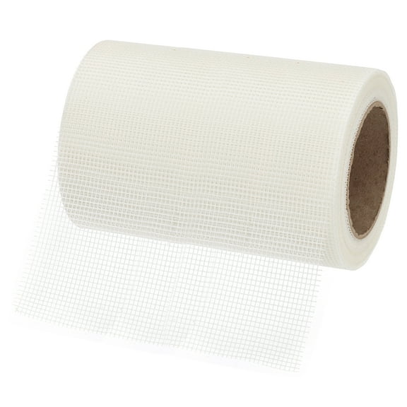 Uxcell Drywall Repair Mesh Tape, 8 inch x 82 Feet Fiberglass Adhesive Dry Wall Joint Tape 10 Mesh, White