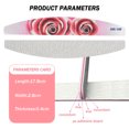 thumbnail image 2 of Plaque de Sable en Acier Doré Lime à Ongles 6 Pcs, Motifs Fins Multiples, Lavable et Réutilisable, Outils de Manucure Professionnels pour Usage Domestique et Salon, Forme Semi-Circulaire, Double Face, 2 of 5