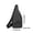 Black, variant on Men's Sling Bag, Lightweight Crossbody Shoulder Pack for Travel, Water Resistant Daypack for Daily Use, Small Casual Chest Bag for Outdoor Sports