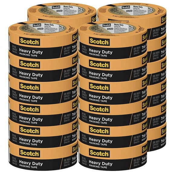 24‐Pack of 1.41" x 60 yds 3M 2020 ‐36AP Orange Scotch Heavy Duty Masking Tape