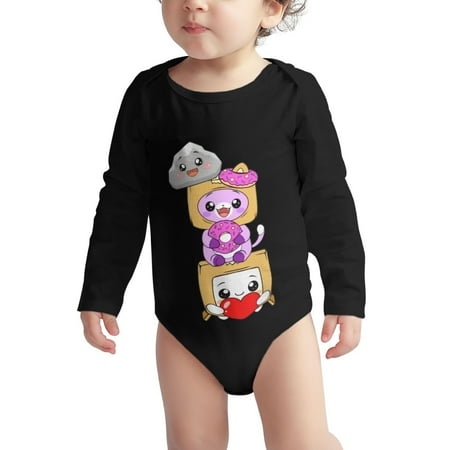 

Foxy Boxy Lankybox Baby Girl Boy Crewneck Sweatshirt Long Sleeve Romper Oversized Bodysuit Pullover Tops Clothes 6-24 Months 12M