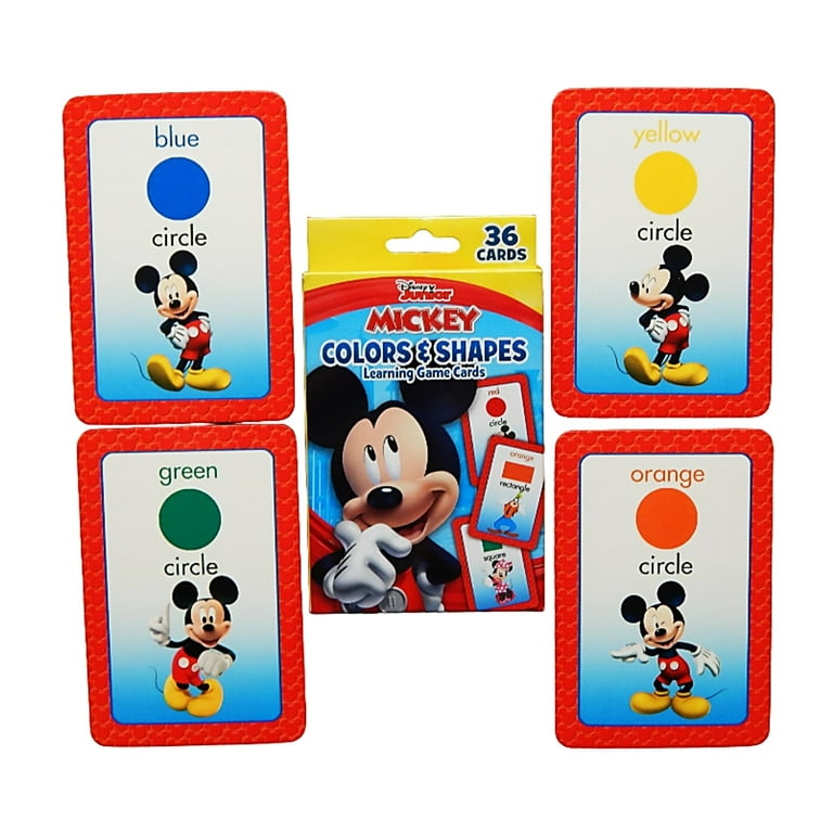 Disney Learning Cards for Toddlers Numbers Colors Shapes Counting