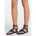 thumbnail image 2 of No Boundaries Women's Studded Gladiator Sandals, 2 of 6
