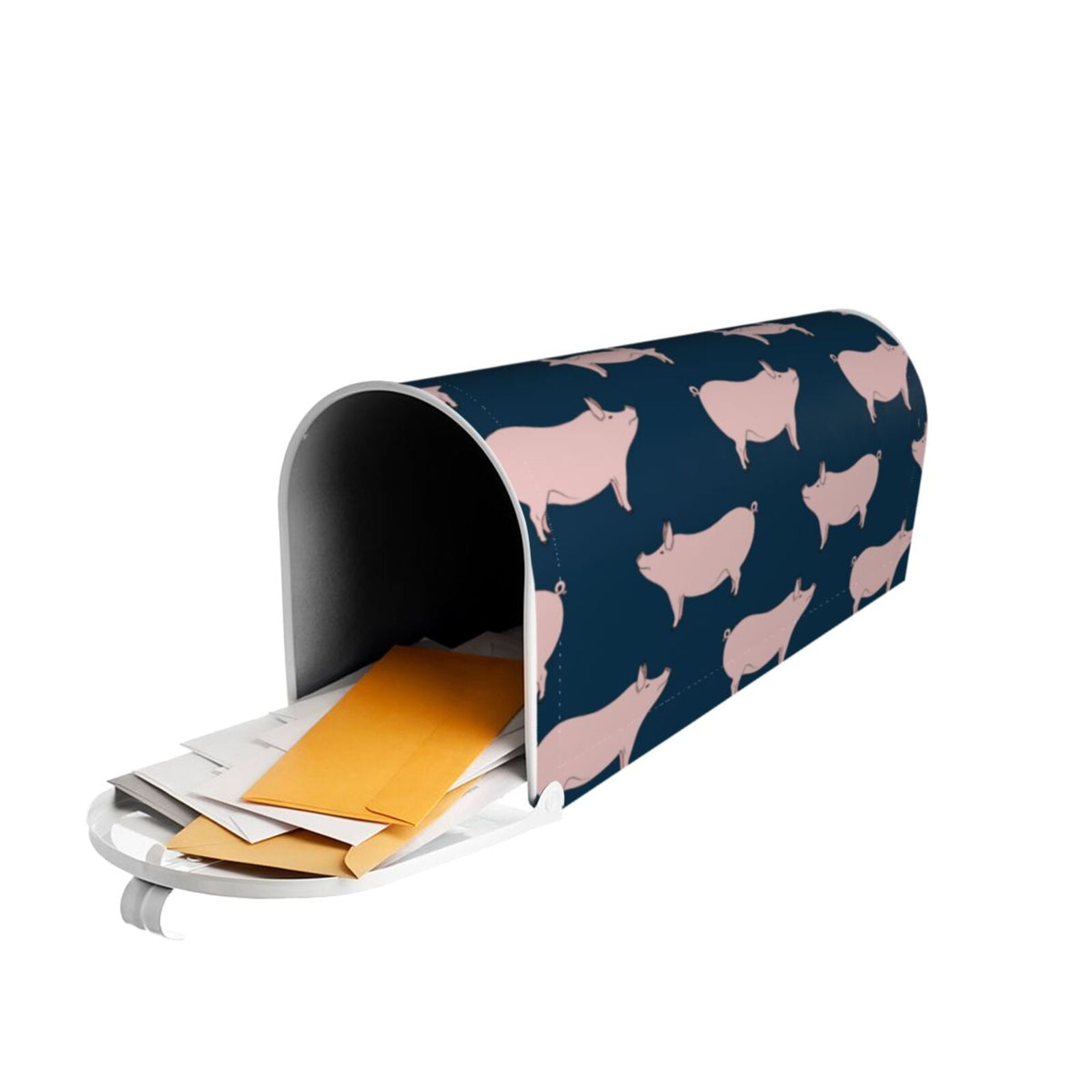 Logiee Pig 1 Print Post Letter Box Wrap Decor, Mailbox Cover Suitable for Standard Mailbox and Large Size Mailbox,Outdoor Yard Decoration-25.5x21 in