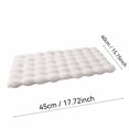 thumbnail image 3 of Plush Area Pad, White Room Decor, Cute Room Decor, Room Decorations, 18X16 Inch Soft Bubble Fluffy Mat for Cozy Space Styling and Cushioned Surface Use, 3 of 5