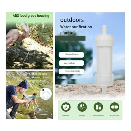 Portable Water Filter Straw for Camping, Hiking High-Efficiency Purification Outdoor Gear