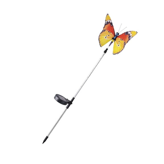 Solar Power Colorful Butterfly Stakes LED Light Lamp 7 Color Changing Yard Decor