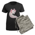 thumbnail image 5 of CafePress - Axolotl Women's Dark Pajamas - Women's Short Sleeve Print T-Shirt and Pants Dark Cotton Pajama Set, 5 of 7
