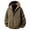 Q103 Khaki, variant on Mens Half Zip Hoodie Long Sleeve Pullover Jacket Washed Look Kangaroo Pocket Casual Loose Fit Hooded Sweatshirt for Fall Winter Streetwear Daily Outerwear Gray,S
