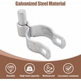 thumbnail image 3 of Chain Link Fence Gate Post Hinges Heavy Duty Galvanized Steel CorrosionOutdoor Gate Hardware with Bolt & Nut (/&#), 3 of 5