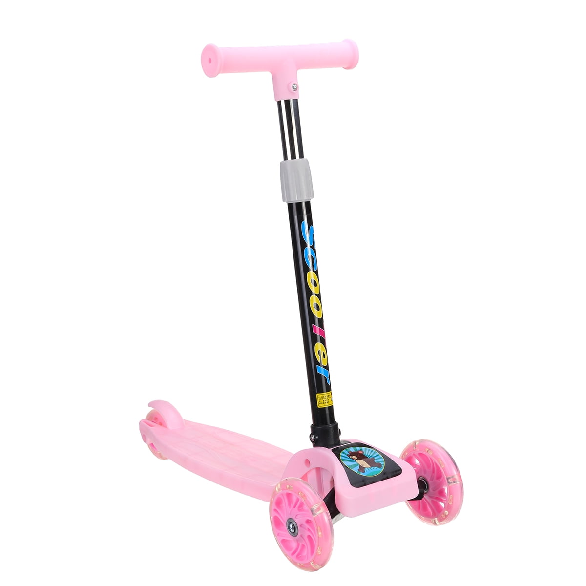 Details about   Kick Scooters Folding 3 Adjustable Height 3 Flashing LED Wheels For Toddler/Kids 