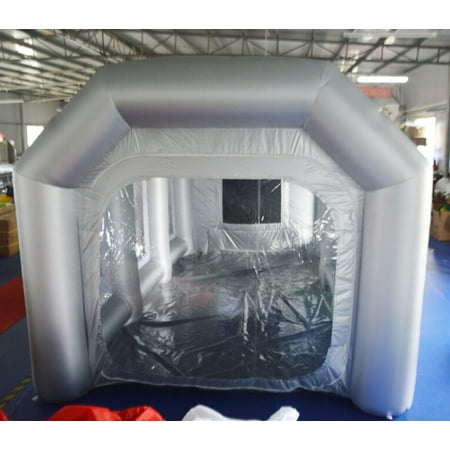 INTBUYING Giant Oxford Cloth Tent Inflatable Spray Paint Booth 2 Blower Ventilation Design Portable for Car with