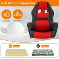 thumbnail image 6 of YRLLENSDAN Gaming Chair Comfy Computer Chair Heavy Duty Gaming Chair Adjustable PU Leather Office Desk Chair Cheap Rolling Gaming Chair Gamer Chair for Adults,Red, 6 of 9