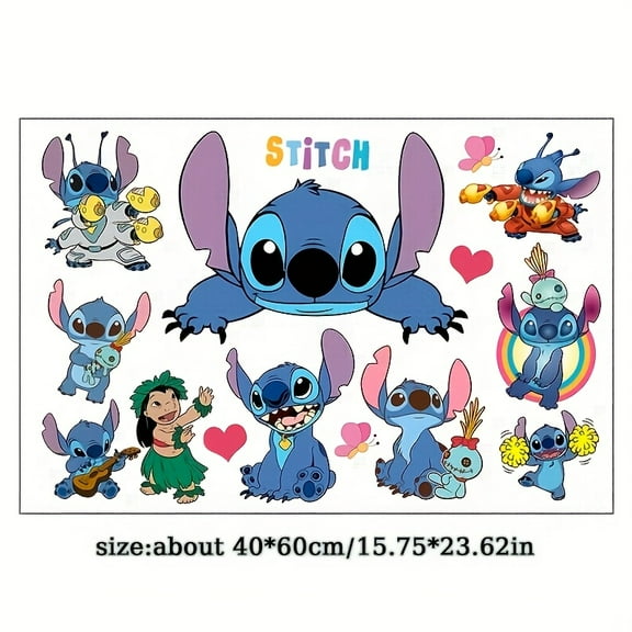 3D wall stickers, Stitch wall stickers, interior decoration, background wall decoration, room decoration, 60X40CM