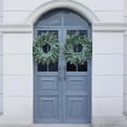 thumbnail image 3 of 24" Eucalyptus Wreath for Front Door - Large Artificial Greenery Outdoor Wreath for Porch, Window, Farmhouse, Home, Holiday, Hanging Decor - Spring, Summer, Fall, All season, 3 of 9