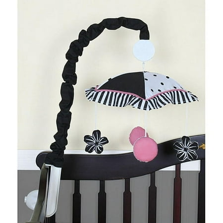 UPC: 0813026011352 | Geenny Black and White Flower Musical Mobile – Black/White