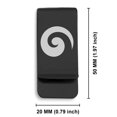 thumbnail image 2 of Stainless Steel Koru (Spiral) Maori Symbol Classic Slim Money Clip Credit Card Holder, 2 of 2