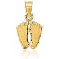 thumbnail image 2 of 14K Solid Yellow Gold Footprints Necklace Chain Pendant Charm, 2 of 3
