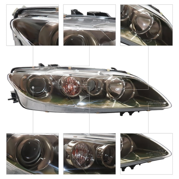 For 2006-2008 Mazda 6 Passanger Side Headlight Right Headlight Assembly Compatible PC PP