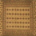 thumbnail image 1 of Ahgly Company Indoor Square Southwestern Brown Country Area Rugs, 4' Square, 1 of 4
