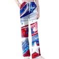 thumbnail image 4 of FrzhBrz 4th of July Pajama Pants Women Soft Wide Leg Loose Pj Bottoms Stretch Pj Pants Drawstring 250th Anniversary Sleepwear Bottoms Lounge, 4 of 6