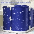 thumbnail image 4 of Portable Foldable Bathtub,Foldable Soaking Bathtub for Adults, Freestanding Bathtubs, Hot Bath Tub, Ice Bath, Family Bathroom SPA Tub 47.2x19.7x23.62inch, 4 of 7