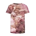 thumbnail image 4 of Pompotops Mode T-shirt Décontracté à Manches Courtes et Col Rond pour Femmes, 4 of 4
